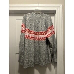 St. Johns Bay Fairisle Turtleneck Sweater Womens Size 2X Chunky Knit Nordic Cozy